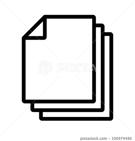 Multiple file copy icon. vector. 100974480