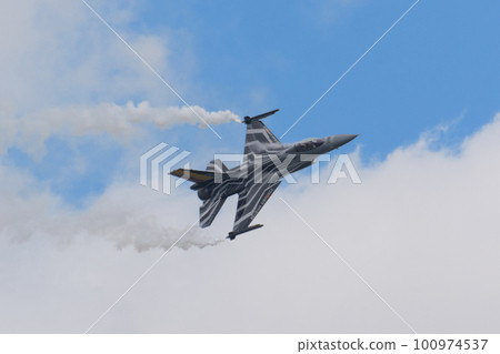 比利時空軍F-16展示隊盤旋 100974537
