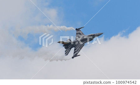 Belgian Air Force F-16 Display Team Circling Belgian Air Force F-16 Display Team Circling 100974542