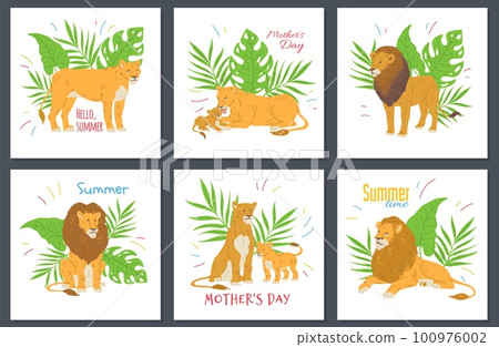 lion, animal, vector 100976002