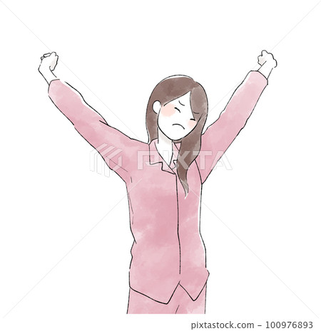 一個伸懶腰醒來的女人 一個伸懶腰醒來的女人 100976893