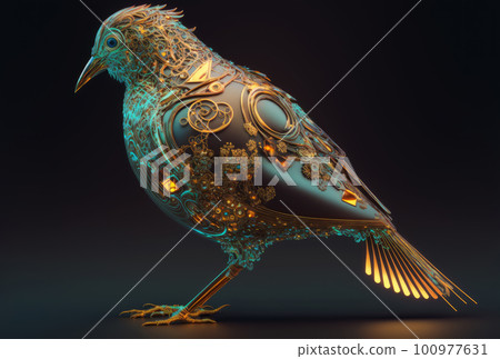 A cyborg hummingbird designed for fine detail 100977631