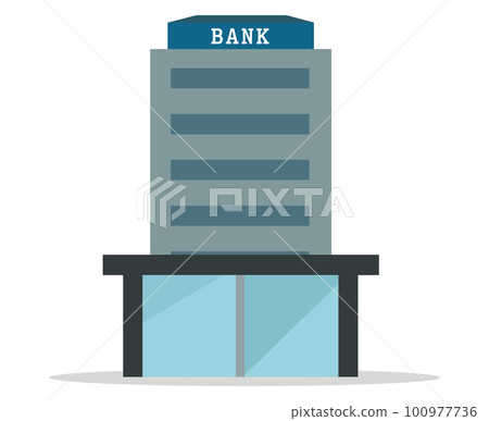 銀行大樓建築矢量圖 100977736