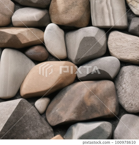 Stone wall material AI-generated image 100978610