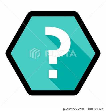 Question mark, FAQ sign, Help symbol, vector mark symbols light blue style. Black stroke design. Isolated icon. Question mark, FAQ sign, Help symbol, vector mark symbols light blue style. Black stroke design. Isolated icon. 100979424