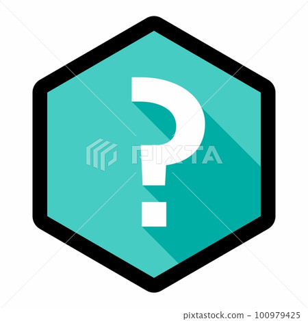 Question mark, FAQ sign, Help symbol, vector mark symbols light blue style. Black stroke design. Isolated icon. Question mark, FAQ sign, Help symbol, vector mark symbols light blue style. Black stroke design. Isolated icon. 100979425