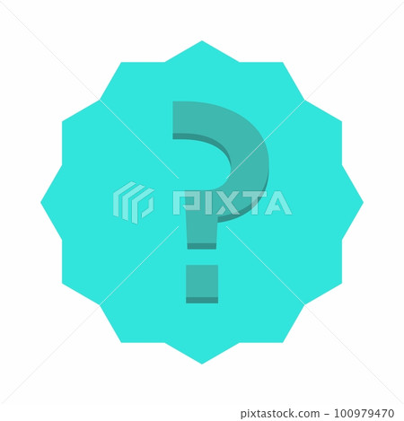 Question mark, FAQ sign, Help symbol, vector mark symbols light blue style. Isolated icon. 100979470