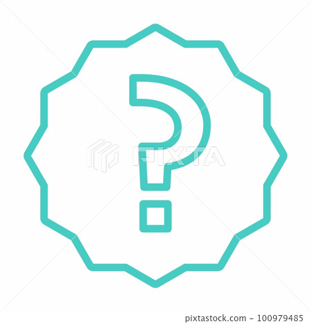 Question mark, FAQ sign, Help symbol, vector mark symbols light blue style. Isolated icon. Question mark, FAQ sign, Help symbol, vector mark symbols light blue style. Isolated icon. 100979485