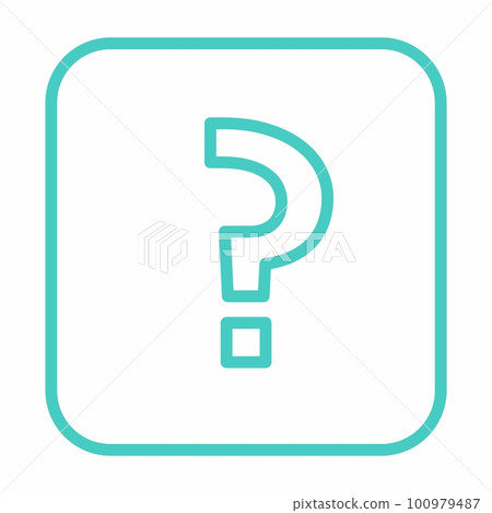 Question mark, FAQ sign, Help symbol, vector mark symbols light blue style. Isolated icon. Question mark, FAQ sign, Help symbol, vector mark symbols light blue style. Isolated icon. 100979487