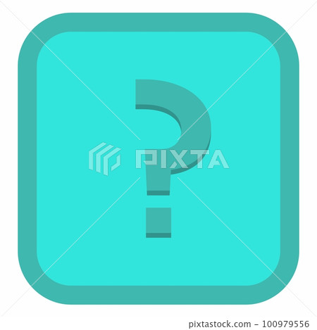 Question mark, FAQ sign, Help symbol, vector mark symbols light blue style. Isolated icon. 100979556