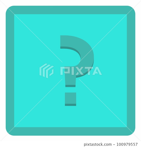Question mark, FAQ sign, Help symbol, vector mark symbols light blue style. Isolated icon. 100979557