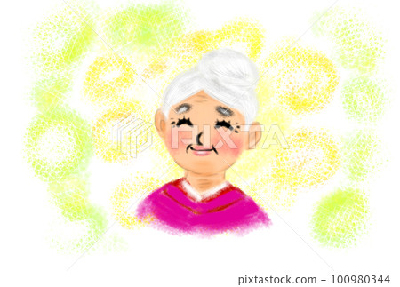 Elderly woman with a gentle smile Elderly woman with a gentle smile 100980344