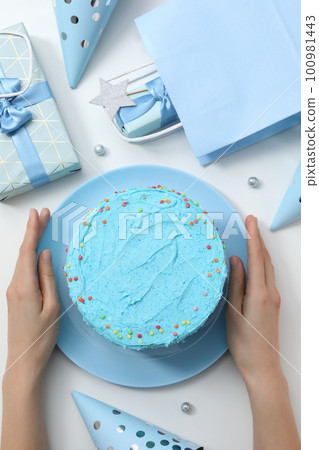 Concept of Happy Birthday, Happy Birthday cake Concept of Happy Birthday, Happy Birthday cake 100981443