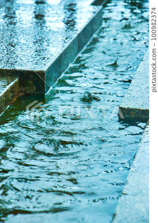 Swaying water surface _ vertical 100982374
