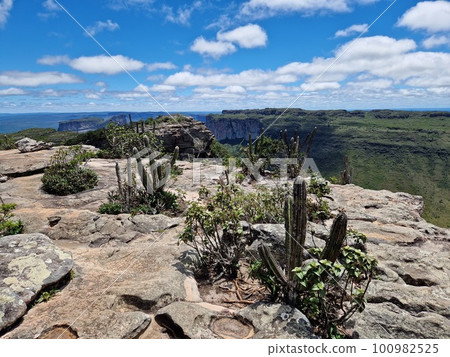 Morro do Pai Inacio in Chapada Diamantina National Park in Brazil 100982525