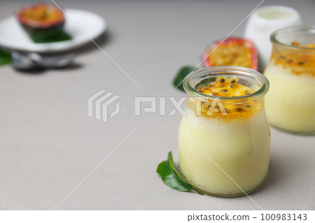 Concept of delicious food - Passion fruit mousse Concept of delicious food - Passion fruit mousse 100983143