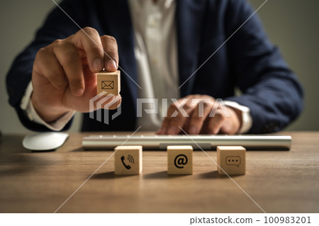 CONTACT US (Customer Support Hotline people CONNECT ) phone application blue background. CONTACT US (Customer Support Hotline people CONNECT ) phone application blue background. 100983201