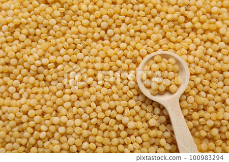 Concept of cooking, uncooked ptitim, cooking ptitim 100983294