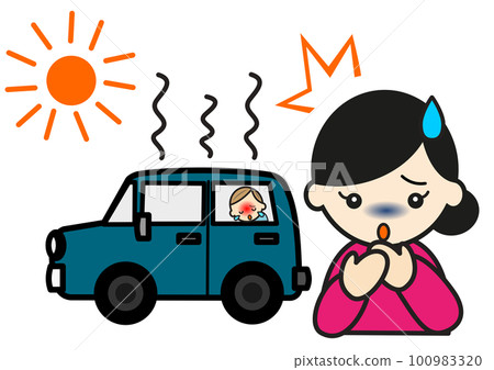 Woman finds child abandoned in hot car Woman finds child abandoned in hot car 100983320