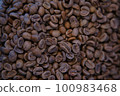 Before roasting coffee beans 100983468