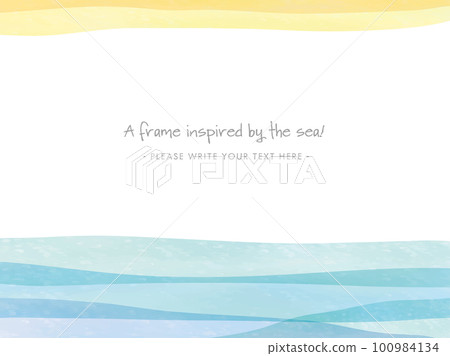 Wave image frame - Stock Illustration [100984134] - PIXTA
