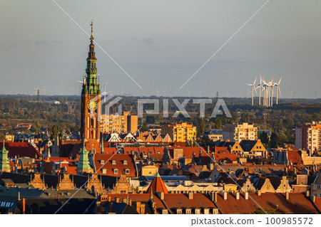 Gdansk City Cityscape In Poland 100985572