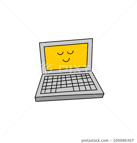 Rough illustration of a sleeping computer 100986307
