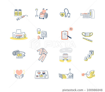 Various medical item sets 100986848