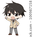 Deformed high school boy 100987158