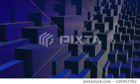 立方體，CG，3D，壁紙，桌面，科技，方塊，方塊，建築，數碼插畫 100987362