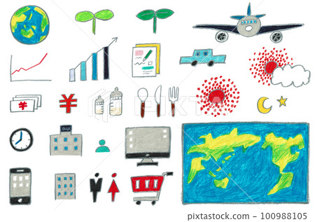 一組各種形狀 100988105