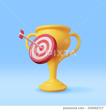 3D Champion Trophy with Target 100988727