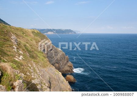 Cape santa catalina cliffs landscape, Spain 100988807