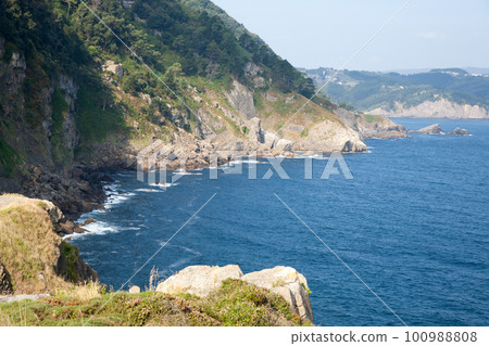 Cape santa catalina cliffs landscape, Spain 100988808