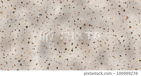 Flecked brown and grey marble countertop seamless pattern with mottled texture 100989239