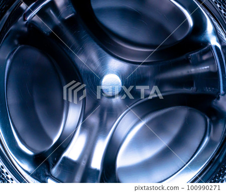 Metal drum of the washing machine made of stainless steel. Metal drum of the washing machine made of stainless steel. 100990271