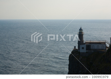 Cape santa catalina lighthouse view, Lekeitio, Spain Cape santa catalina lighthouse view, Lekeitio, Spain 100991979