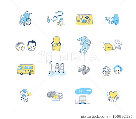 Various care and welfare item sets 100992185