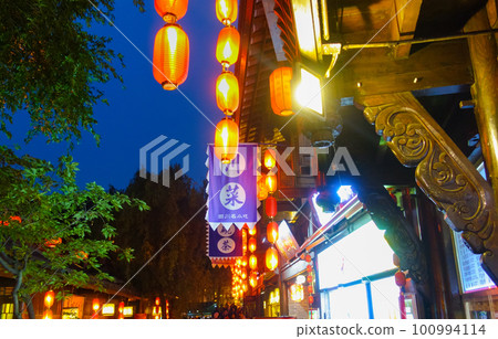 Kinri Ancient Town Night View (China-Chengdu) Kinri Ancient Town Night View (China-Chengdu) 100994114