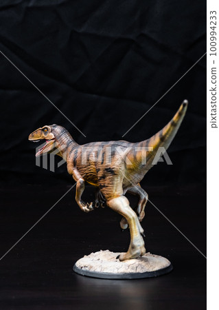 The Velociraptor dinosaur in the dark The Velociraptor dinosaur in the dark 100994233