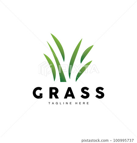 Green Grass Logo Design, Farm Landscape Illustration, Natural Scenery Vector Green Grass Logo Design, Farm Landscape Illustration, Natural Scenery Vector 100995737