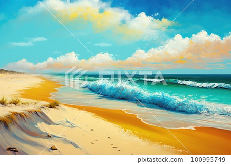 Beach Background Realistic