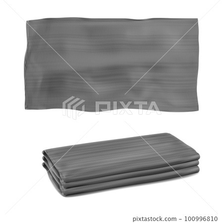 Realistic debris bags for trash garbage or construction wastes rubbish, vector woven sacks. Garbage bag for industrial debris wastes of sand or stones, neat laminated bag or dumpster sack 100996810