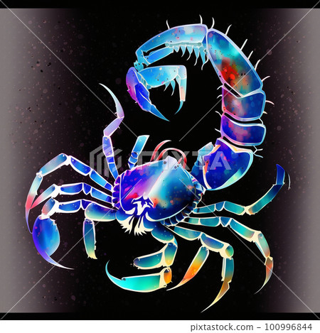 Zodiac sign Scorpio multicolored Zodiac sign Scorpio multicolored 100996844