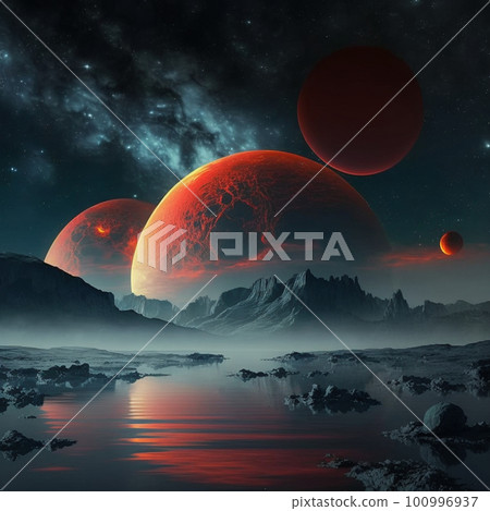 fantastic space image of the red planets fantastic space image of the red planets 100996937