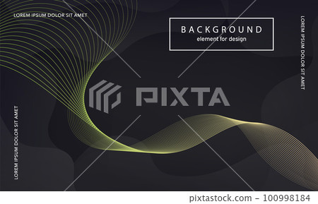 Abstract background. Wave element for design poster. Digital frequency track equalizer. Stylized art. Colorful shiny gradient lines created using blend tool. Curved wavy line smooth stripe. Vector. Abstract background. Wave element for design poster. Digital frequency track equalizer. Stylized art. Colorful shiny gradient lines created using blend tool. Curved wavy line smooth stripe. Vector. 100998184