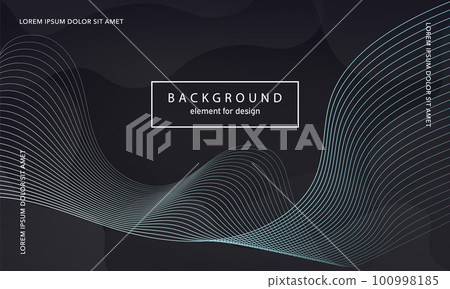 Abstract background. Wave element for design poster. Digital frequency track equalizer. Stylized art. Colorful shiny gradient lines created using blend tool. Curved wavy line smooth stripe. Vector. Abstract background. Wave element for design poster. Digital frequency track equalizer. Stylized art. Colorful shiny gradient lines created using blend tool. Curved wavy line smooth stripe. Vector. 100998185