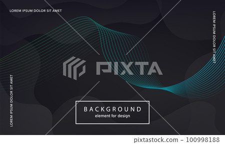 Abstract background. Wave element for design poster. Digital frequency track equalizer. Stylized art. Colorful shiny gradient lines created using blend tool. Curved wavy line smooth stripe. Vector. Abstract background. Wave element for design poster. Digital frequency track equalizer. Stylized art. Colorful shiny gradient lines created using blend tool. Curved wavy line smooth stripe. Vector. 100998188