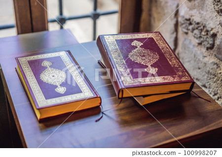 Quran holy book of Muslims in the mosque Quran holy book of Muslims in the mosque 100998207