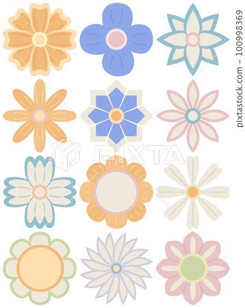 Flower vector set Flower vector set 100998369